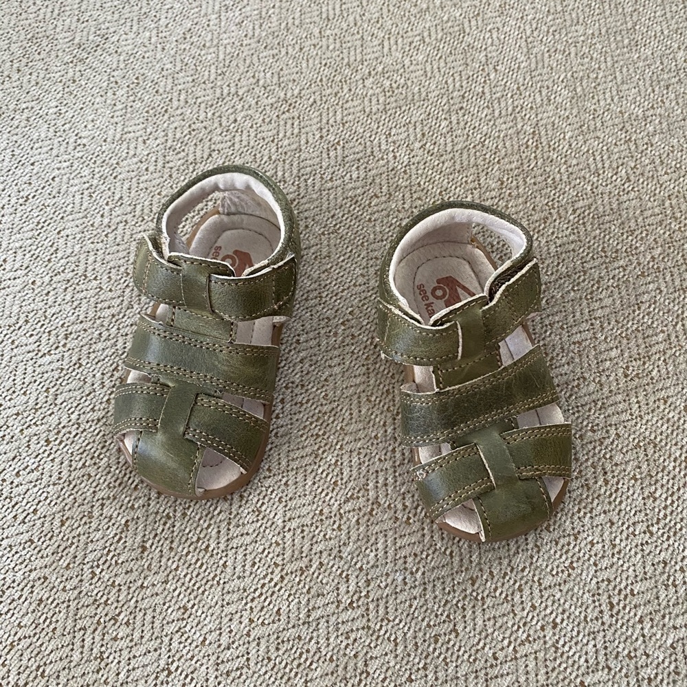 Green sandals